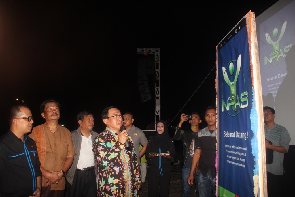 Digagas Diskominfops, Bupati Inhil Resmikan Peluncuran Sistem Inpas