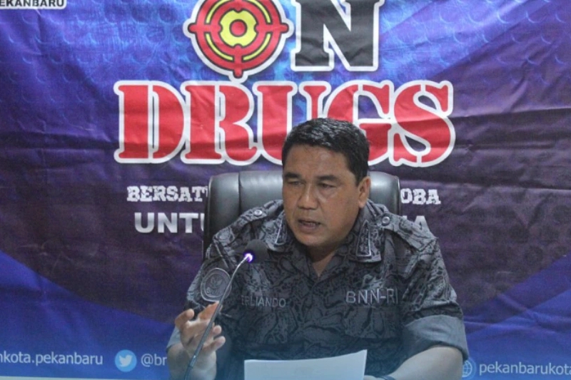 BNNK Pekanbaru Tes Urin 1.329 Pegawai Pemerintah dan Swasta di 2023