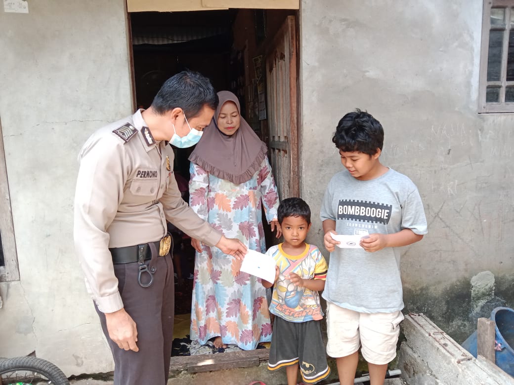 Di Bulan Berkah, Polres Inhil Santuni 50 Anak Yatim
