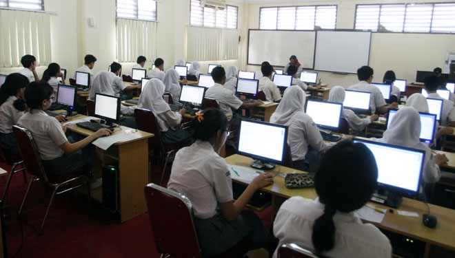 Sekolah Yang Mengikuti UNBK DI Rengat Meningkat Dari Tahun Sebelumnya