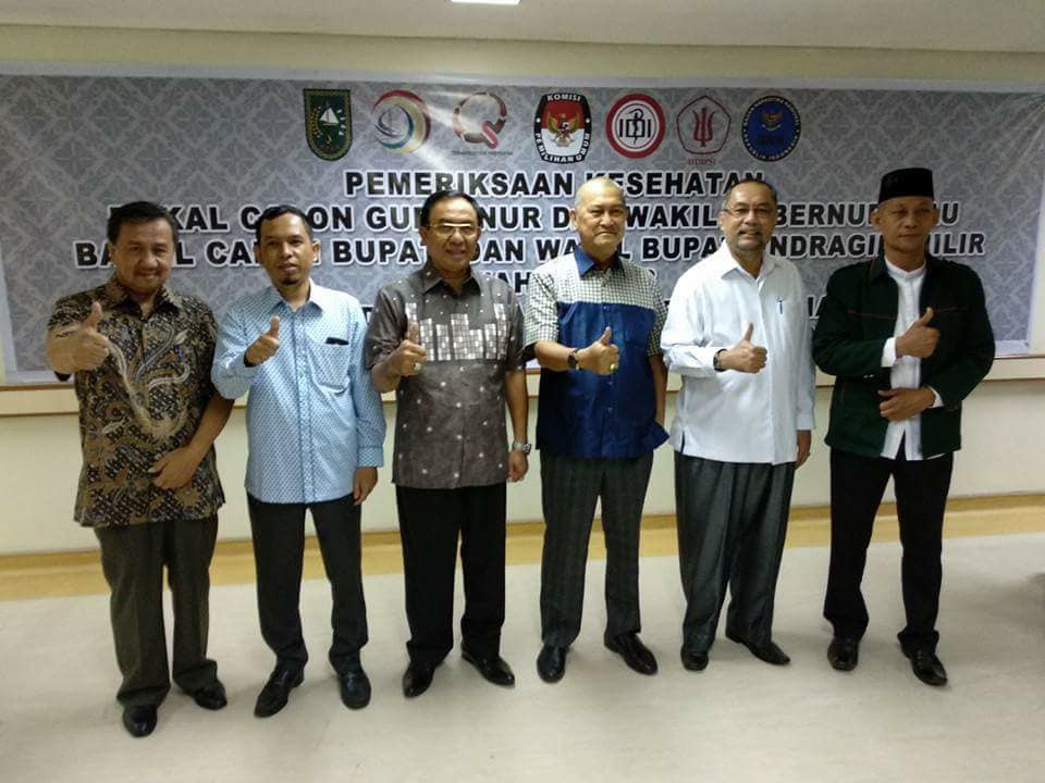 Calon Peserta Pilkada Riau dan Inhil Jalani Tes Kesehatan di RSUD Arifin Achmad