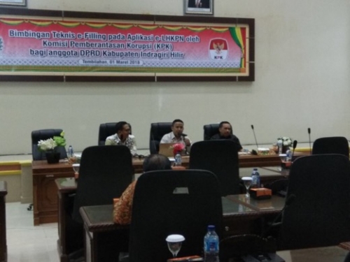 KPK Datang, Puluhan Anggota DPRD Inhil Daftarkan Harta Kekayaan