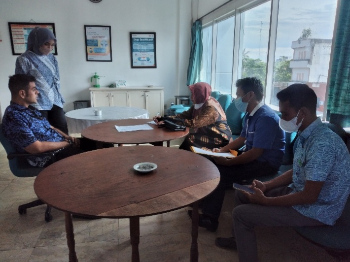 Diskop dan UKM Inhil Kunjungi Koperasi BNI Tembilahan