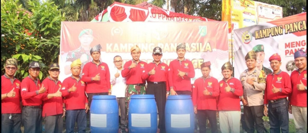 Desa Sungai Intan Ditunjuk Bupati Inhil Sebagai Kampung Pancasila dan Mikroba Village