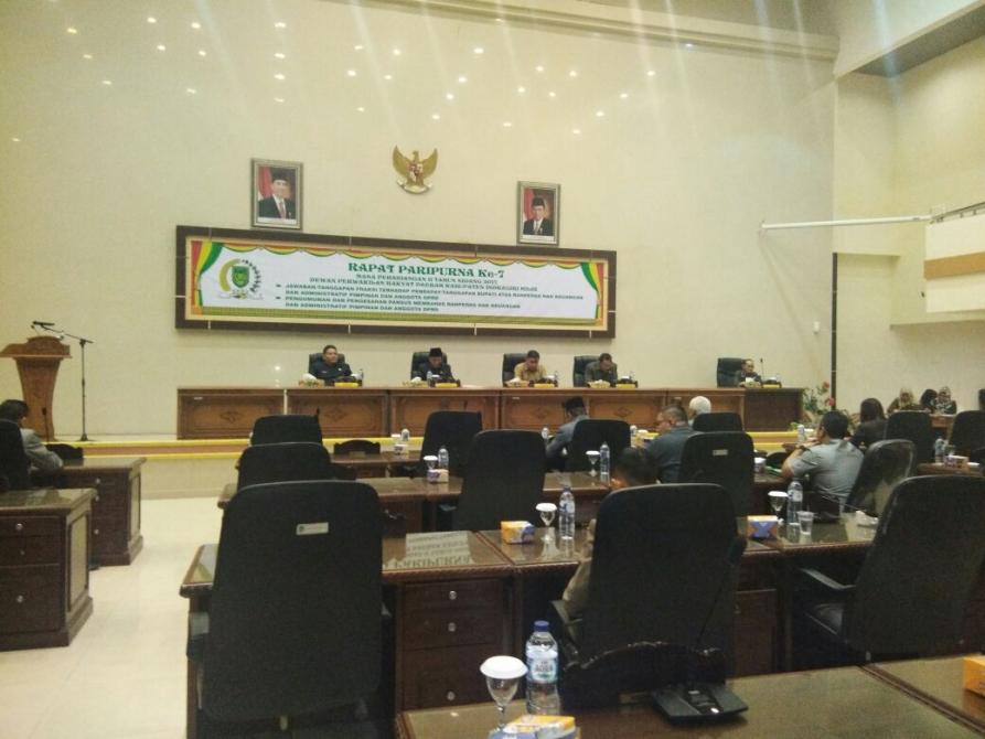 DPRD Inhil Gelar Paripurna ke 4 Masa Persidangan II