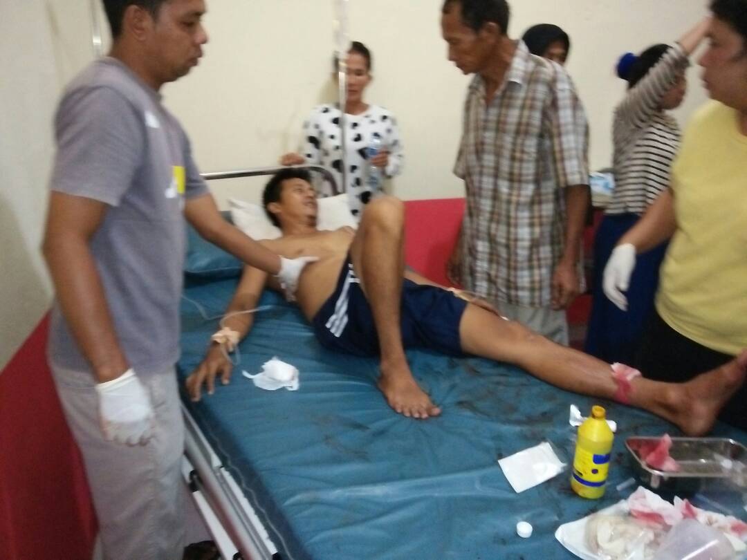 Karyawan PLN Ditikam Pakai Badik di Inhil