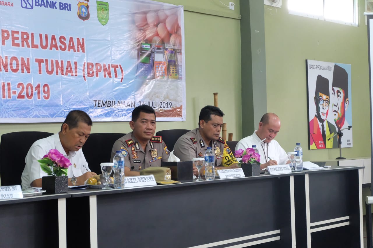 Wabup Inhil Tekankan Camat Dan Kades Salurkan BPNT Tepat Sasaran