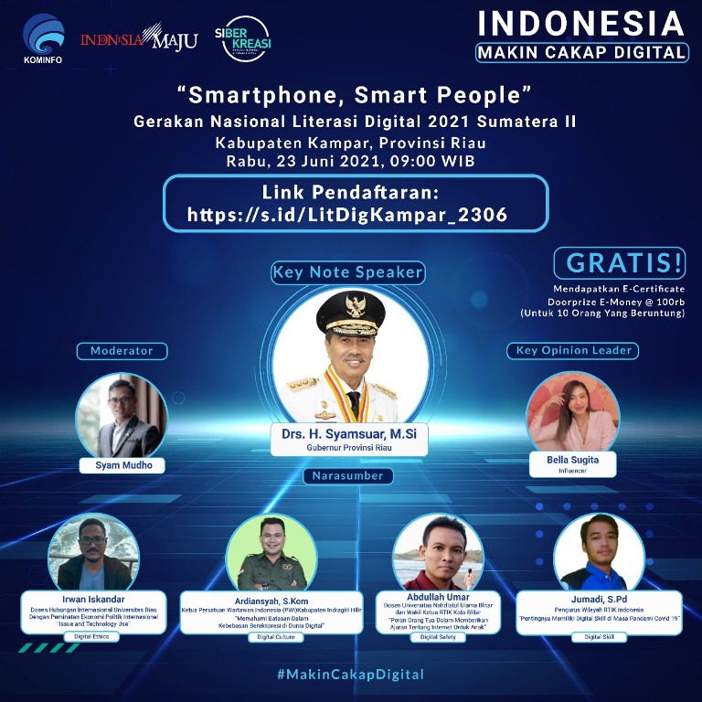 Literasi Digital Hadir di Kabupaten Kampar, Riau 