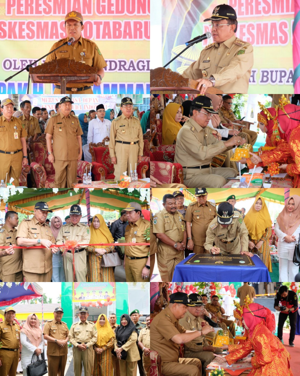 Peresmian Gedung Baru Puskesmas Kotabaru Kecamatan Keritang