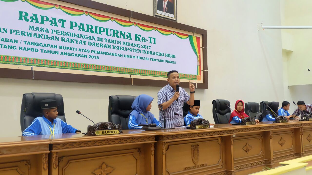Ketua DPRD Inhil Bimbing Langsung Peserta Jambore Anak PMKS