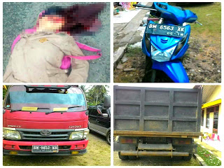 Jatuh dari Motor dan Tertindas Dump Truck, Siswi di Kuansing Tewas
