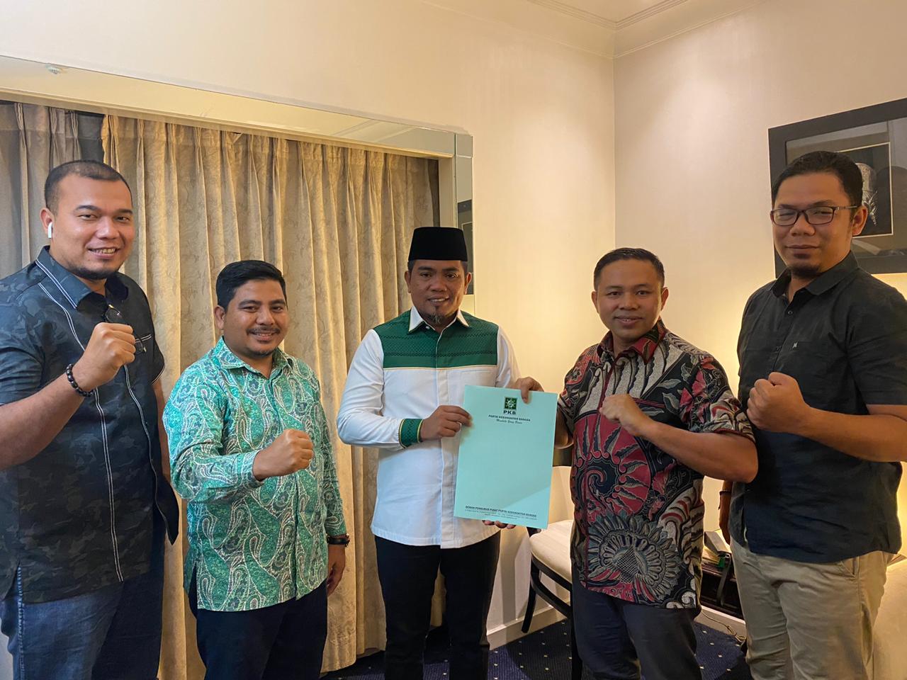 Terima SK Dukungan PKB, Zukri-Nasarudin Bertekad Menangkan Pilkada Pelelawan