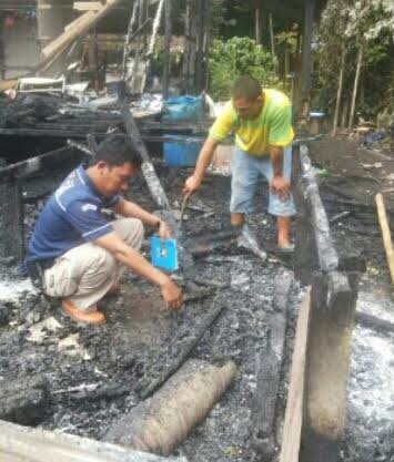 Kebakaran di Desa Pungkat Nyaris Menelan Korban