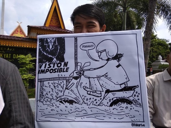 Walhi Desak Pemko Pekanbaru Miliki Peta Rawan Banjir