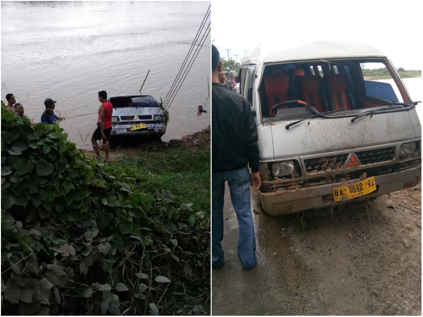 Diduga Sopir Mengantuk, Mobil ini 'Nyemplung' ke Sungai, 2 Orang Meninggal