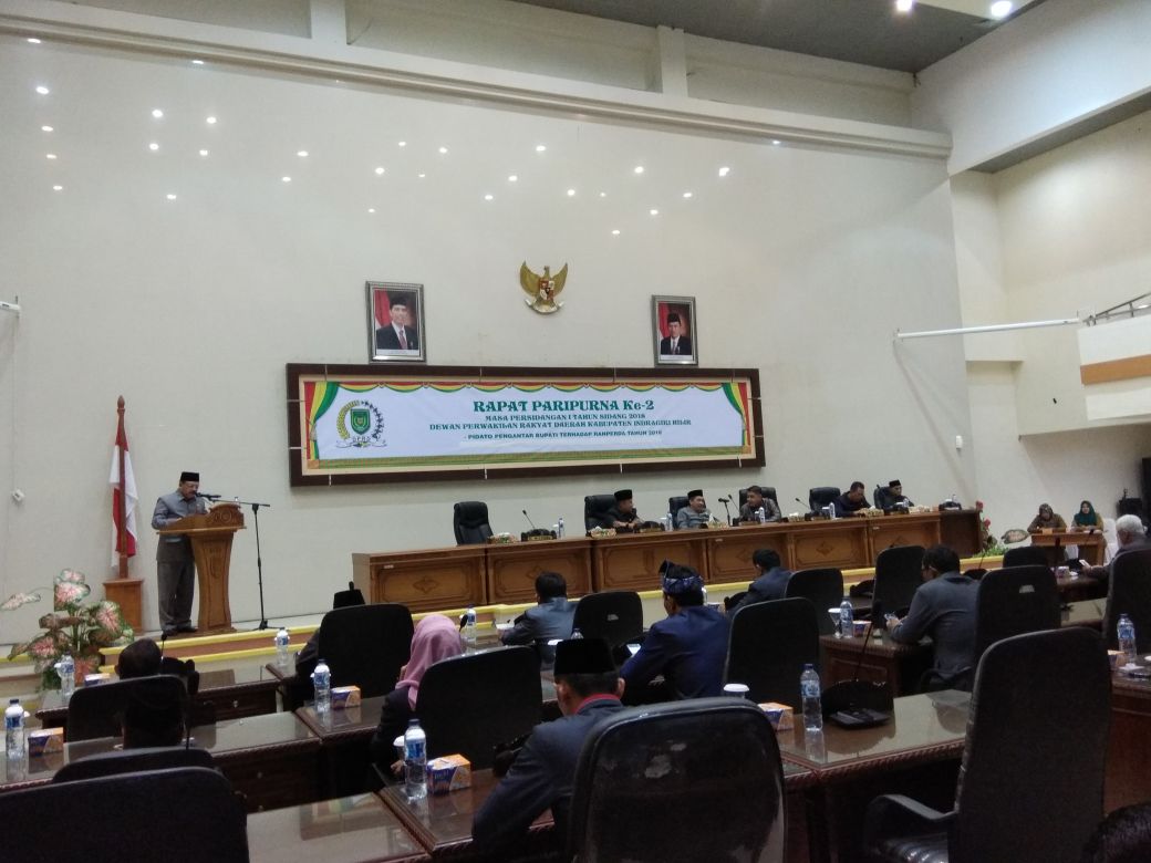 Sekda Inhil Sampaika  Pidato Pengantar Delapan Ranperda