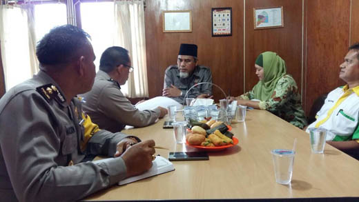 Terkait Pilkada Serentak, Polres Inhil Silaturahmi ke KPU Inhil