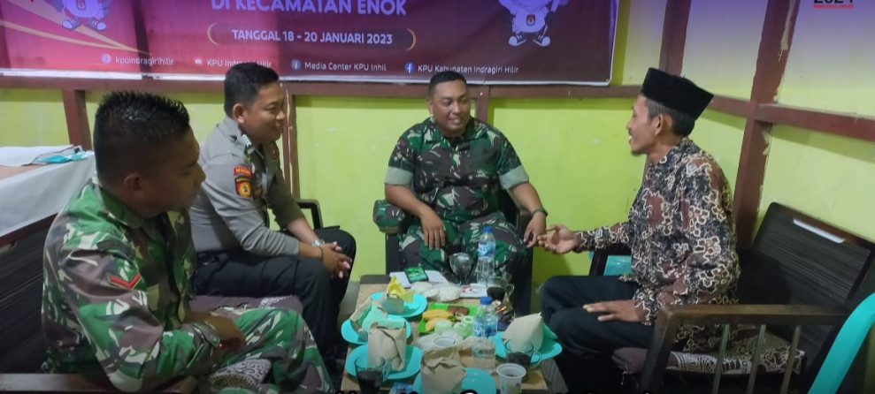Polsek Enok Pastikan Keamanan Tahapan Pemilu 2024 Berjalan Lancar dan Kondusif