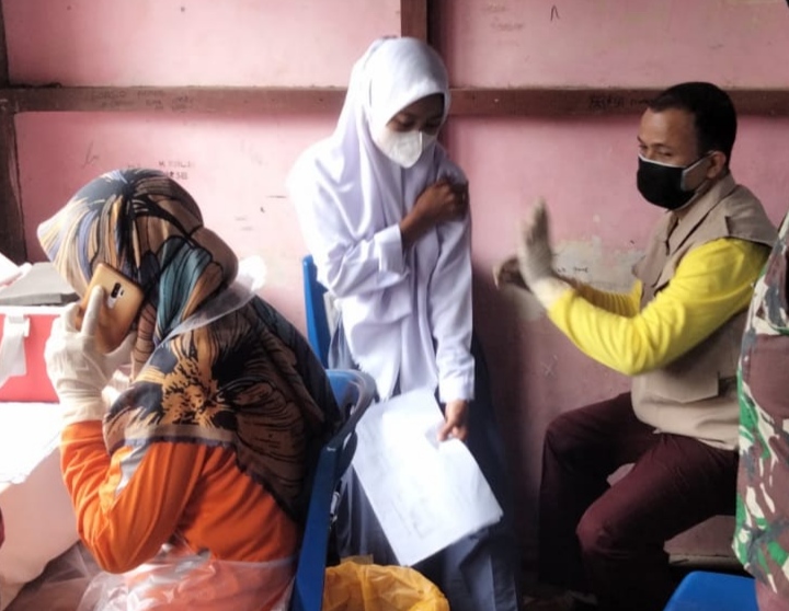 Puskesmas Sungai Piring Gelar Vaksinasi Bagi Pelajar