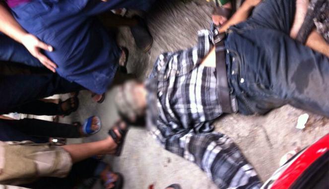 Lakukan Aksi Jambret, Seorang Polisi di Riau di Bonyok Dihajar Masa