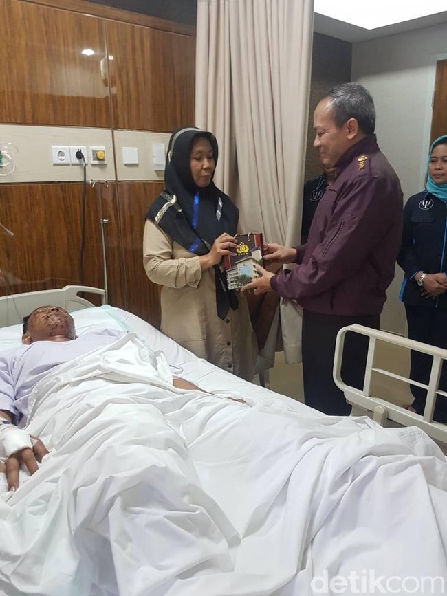 Bripda Yogi, Korban Bom Kampung Melayu Kondisi nya Makin Membaik