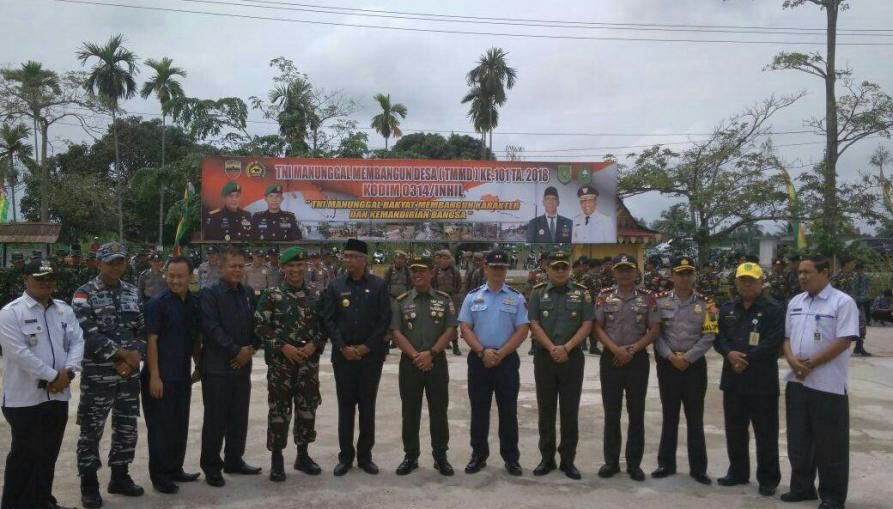 Pjs Bupati Inhil Irup Pembukaan TMMD ke 101