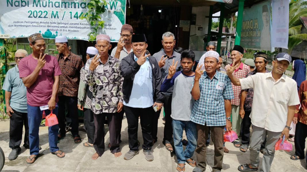 Warga Tanjung Harapan Senang Rumahnya Jadi Lokasi Kampanye Calon Bupati Inhil Nomor Urut 2