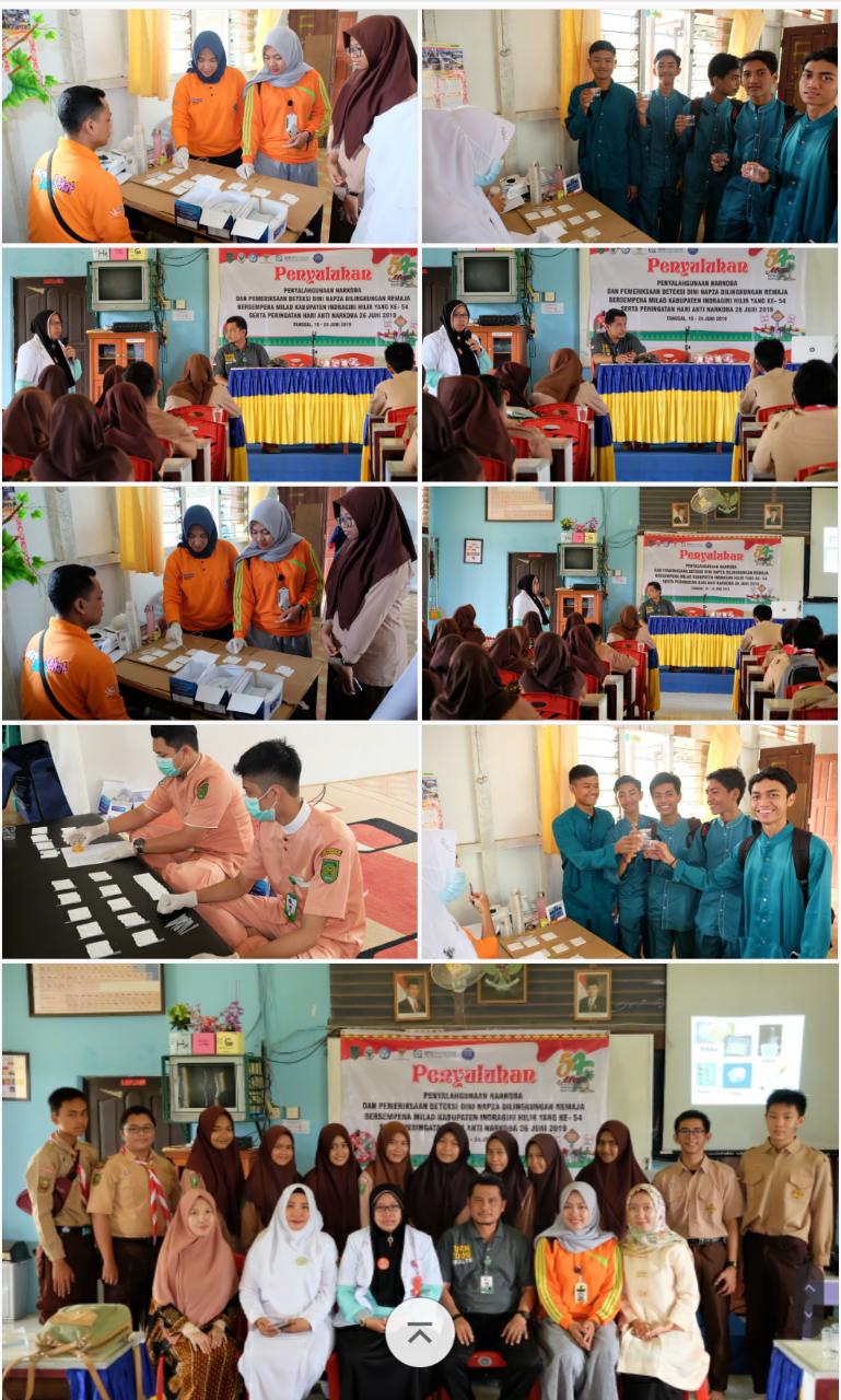 Dinas Kesehatan Inhil Lakukan Penyulhan Narkoba di SMA N 1 Tembilahan
