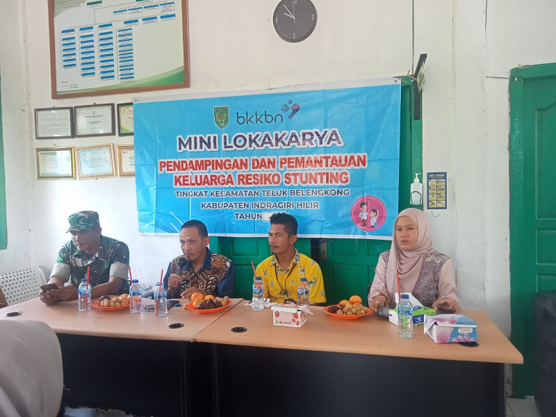 Personil Koramil 06/Kateman Hadiri Loka Karya Pendampingan Keluarga Resiko Stunting