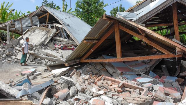 Gempa Lombok, Satu Keluarga Meninggal Tertimbun Bangunan