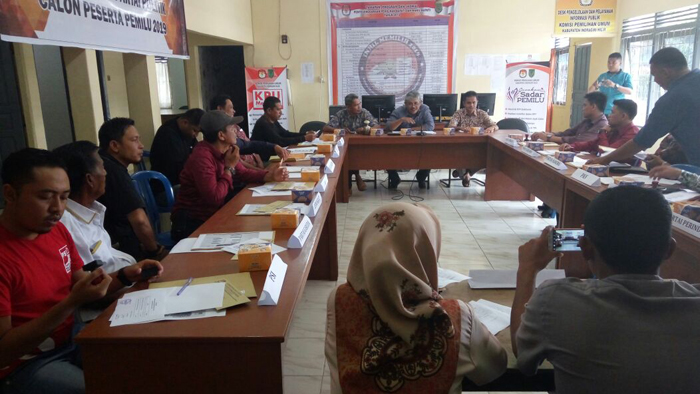 Hasil Verifikasi 17 Parpol oleh KPUD Inhil