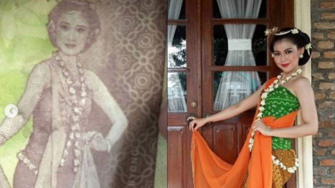 Wanita Ini Mirip dengan Sosok di Uang Pecahan Lima Ribu Rupiah
