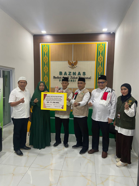Donasi Rp77,7 Juta dari KKIH Pekanbaru untuk Palestina