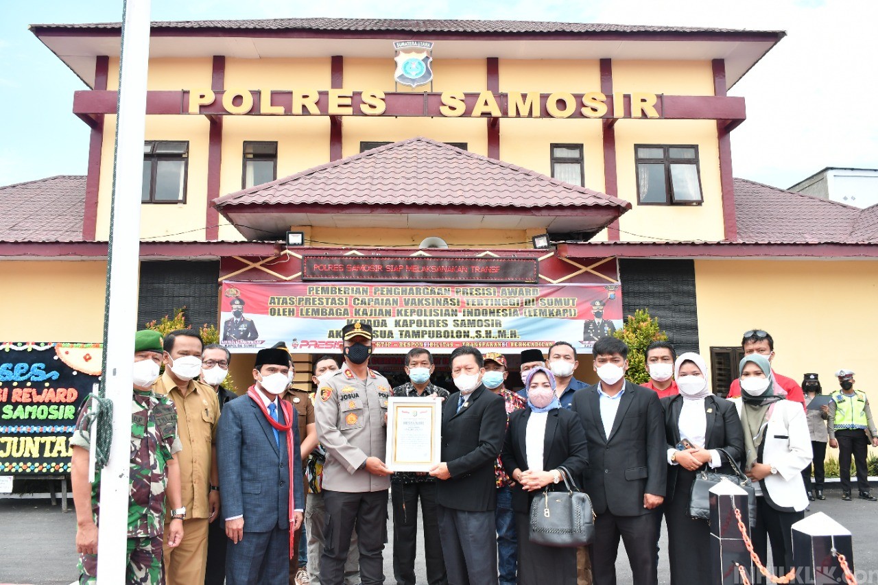 Kapolres Menerima Penghargaan Presisi Award Dari Tim Penilai Executive LEMKAPI