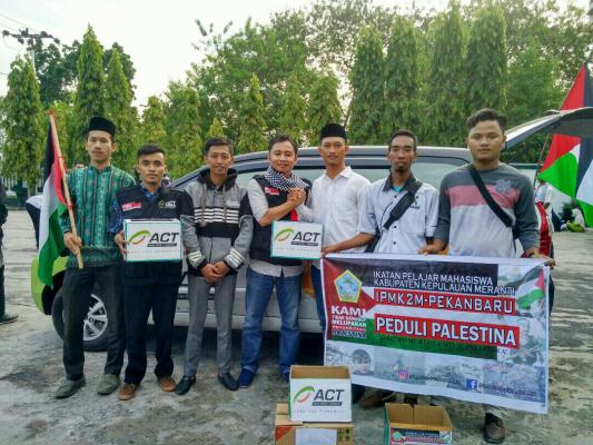 Mahasiswa Meranti di Pekanbaru Juga Gelar Aksi Solidaritas Peduli Palestina