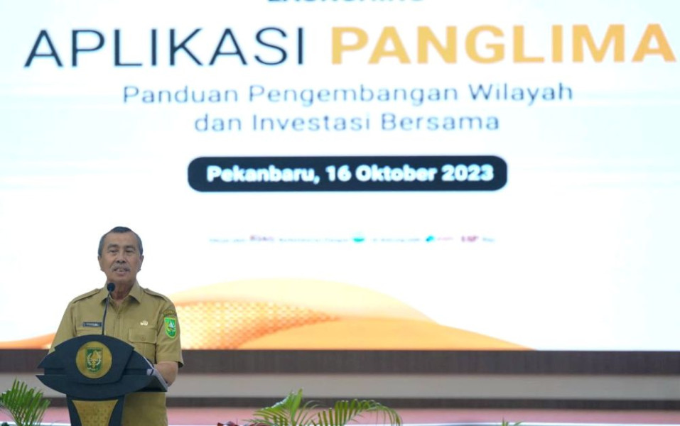 Launching Aplikasi PANGLIMA, Ini Harapan Gubernur Syamsuar