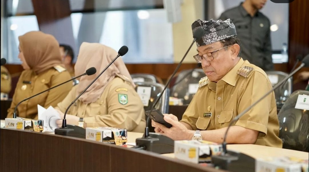 Bupati Inhil Ikuti Sosialisasi Anti Korupsi Tajaan KPK