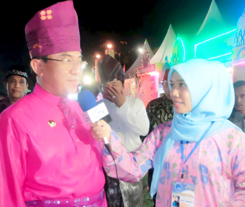 Bupati Inhil Tepati Janji Lintasi Ruas Kota Baru - Sanglar - Pulau Kijang