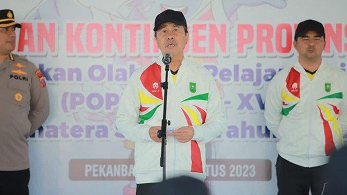 Gubernur Riau Syamsuar Lepas Kontingen Riau ke Popnas XVI 2023