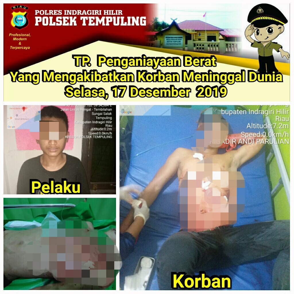 Korban Meninggal Dunia, Polsek Tempuling Amankan Terduga Pelaku Penganiayaan