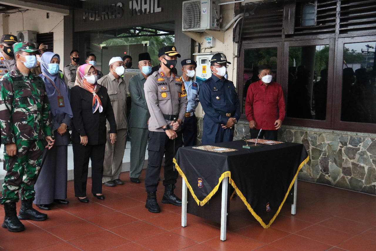 Polres Inhil Lounching Aplikasi Elektronik Data System