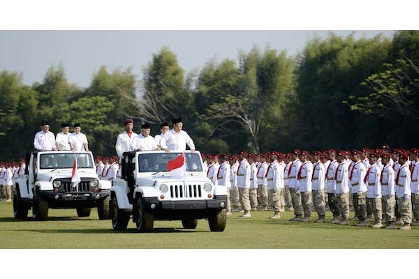 Kediaman Prabowo Dijaga 'Pasukan Putih Loreng'