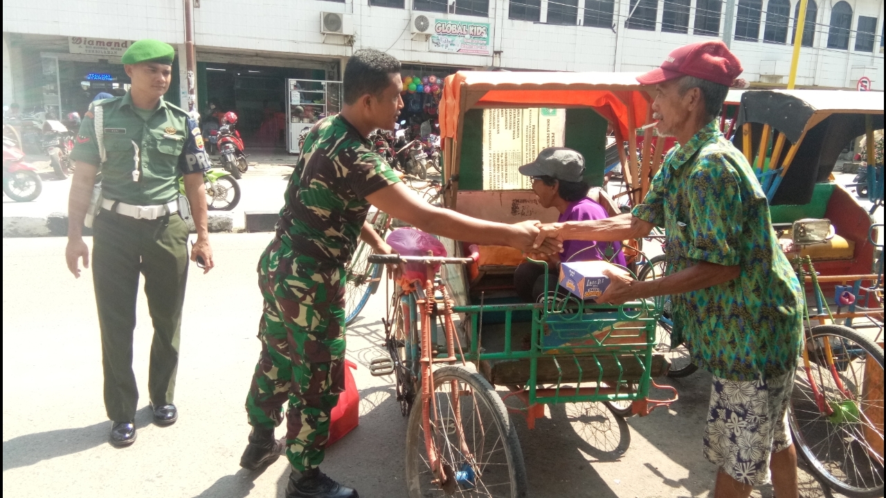 Kodim 0314/Inhil Melaksanakan Kegiatan Rutinan Jumat Berkah