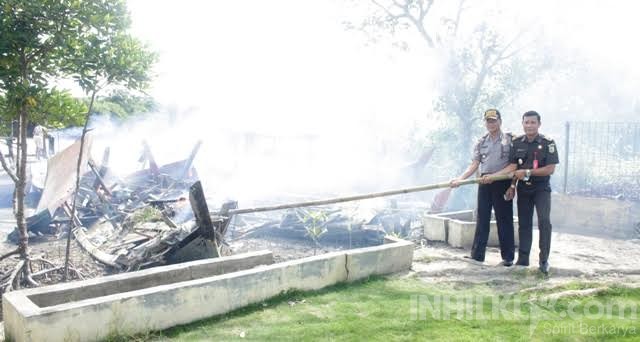Polres Sergai Musnahkan 11 Unit Kapal Trawl Perkara Tahun 2016