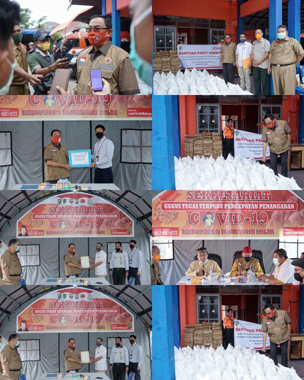 Tim Gugus Tugas Covid-19 Inhil Terima Bantuan dari Berbagai Pihak