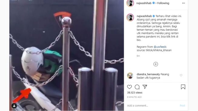 Lindungi Makanan dari Mobil Disinfektan, Sopir Ojek Bikin Najwa Terharu