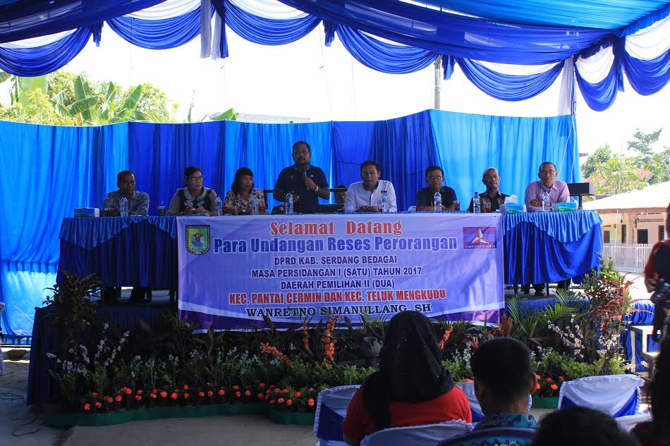Anggota DPRD Sergai Wanretno Simanullang Gelar Reses Perorangan