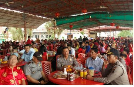 Kapolres Inhil Tinjau Pengamanan Peringatan Tahun Baru Imlek 2586