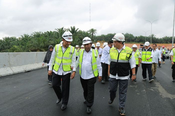 Wan Thamrin Hasyim Tinjau Progres Jalan Tol Pekanbaru-Dumai