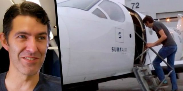 Pria Ini Tiap Hari Pergi-Pulang Kerja Naik Pesawat